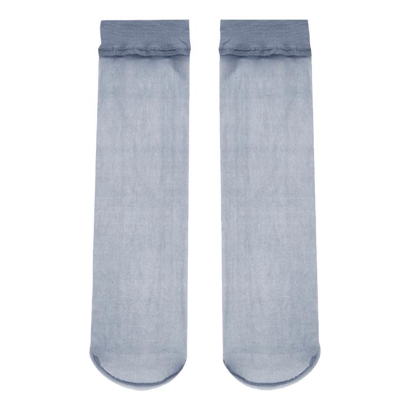 BENY外贸脚尖透明短丝袜品彩女夏季隐形薄透款水晶丝短袜纯色短筒