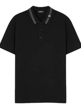 【季末优惠】VERSACE/范思哲 男士刺绣Medusa Polo衫