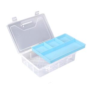 素描笔盒美术生专用美术工具箱铅笔盒文具收纳盒透明套装画画绘画用品工具双层大容量盒子炭笔专用多功能塑料