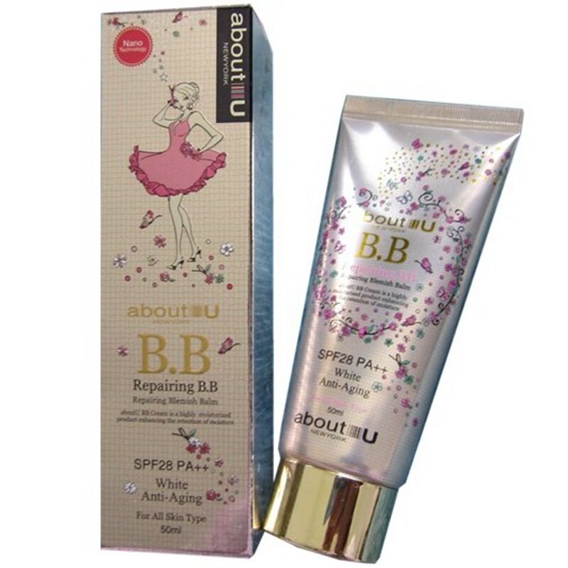 韩国ABOUT U bb霜  遮瑕  保湿 提亮肤色 隔离霜 正品包邮