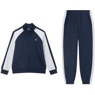 361童装儿童套装2026男童春加绒新款中大童女童外套两件装运动服