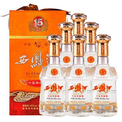 白酒西凤45度15年陈酿白酒整箱