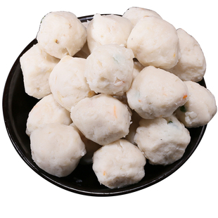 潮汕特产墨斗鱼丸 平价墨鱼丸 比目鱼丸 花枝丸250克