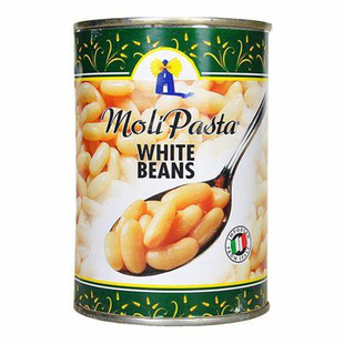 400g Moli Pasta White Beans意大利原装进口莫利白豆罐头