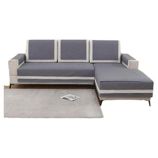 防滑耐磨欧式沙发靠背巾扶手巾简约现代纯色棉麻沙发垫套罩坐垫