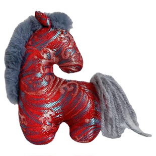 2026年马年吉祥物公仔宋锦小马乔迁之喜新年礼物春节过年装饰摆件