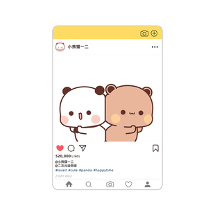 正版授权一二布布亚克力透卡立牌旅游打卡可爱透明牌