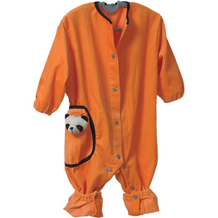 宝宝连体罩衣套棉衣冬季外穿一体式儿童纯棉透气防脏灯芯绒爬行服