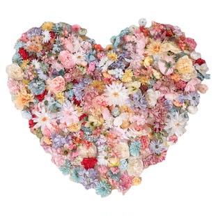 小红书diy花帘子材料包仿真花自制花朵瓣雨鱼线套餐悬浮门帘装饰