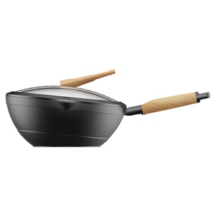 悦味元木系列不粘锅炒锅家用炒菜锅奶锅耐磨平底锅燃气电磁炉专用