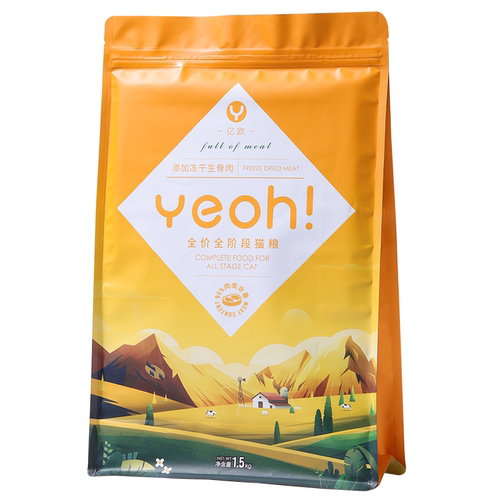 yeoh亿欧黄袋猫粮幼猫成猫全阶段通用鲜肉冻干生骨肉长肉增肌发腮