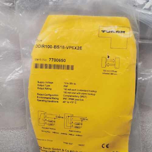 TURCK 接近开关 DOIR100-BS18-VP6X2E拍前询价下单