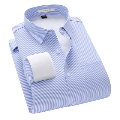 罗蒙2025加绒长袖衬衫男士上衣服