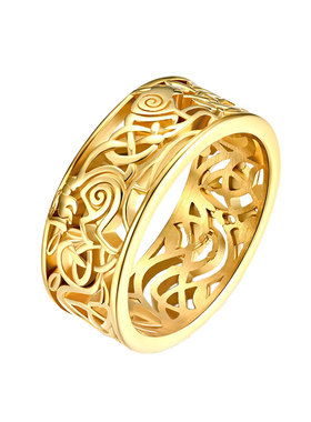 镂空戒指男ins潮原创设计欧美