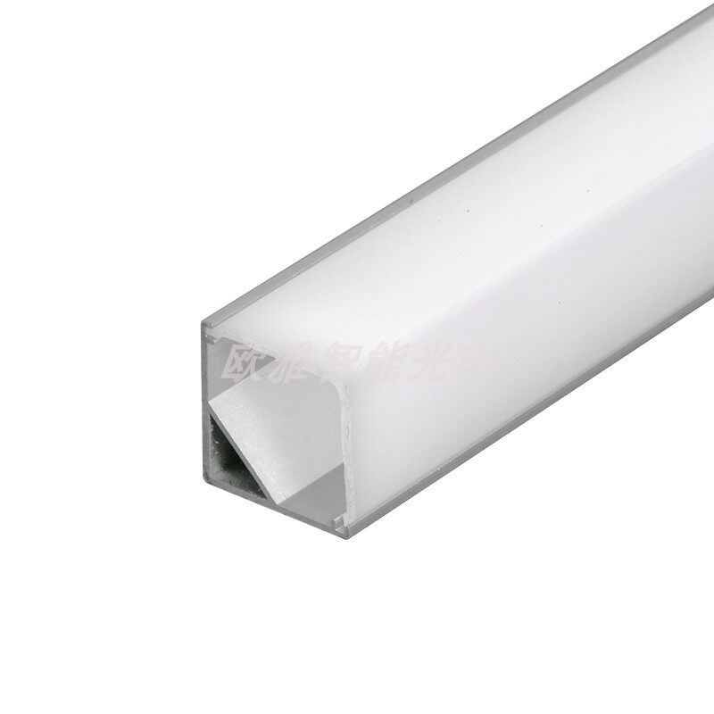 led灯槽铝合金三角型直角明装免开槽转角柜台墙角阴角填充线条灯