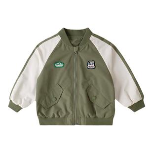 嘟嘟家男童外套宝宝儿童夹棉上衣冬装棒球服女童洋气秋冬棉服棉袄