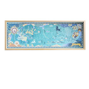 1000片丝绸之路拼图专用框 90*30挂墙 铝合金塑料实木细长画框