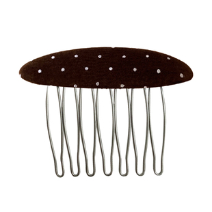 韩系波点倒插梳发夹女2026新款高端刘海发梳插梳碎发整理神器头饰