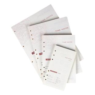 A5活页内芯笔记本2024年新款6孔活页纸a4网格本B5可拆卸a5内页a6横线替换9孔空白方格牛皮纸手帐替芯a5活页纸