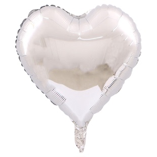 爱心气球铝膜18寸飘空订婚布置网红心形铝箔黑玫红告白气球