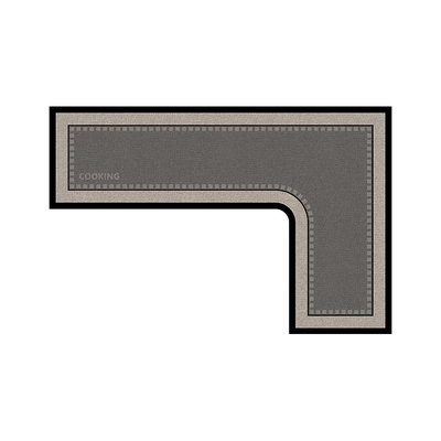 厨房地垫专用加厚7字型一体抗污