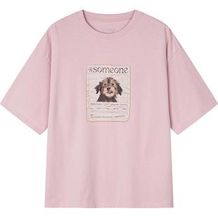 UOOYAA/乌丫2025夏季新款「我在这里」系列爱心领养T恤