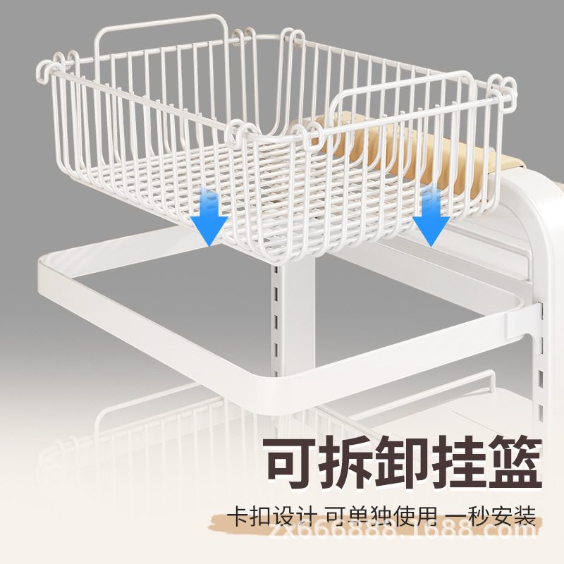 脸盆架卫生间置物架落地式多层可盆旁浴室调节收纳洗衣机桶架子放