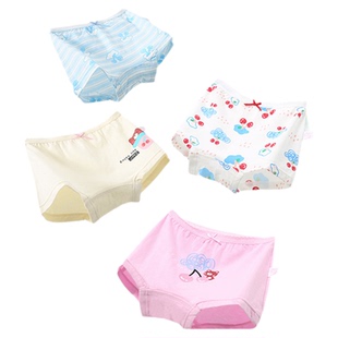 儿童内裤女童三角裤纯棉女童红内裤全棉平角不夹pp中大童短裤100%