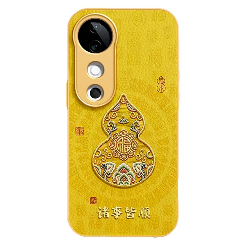 诸事皆顺葫芦适用vivos19/s20pro手机壳新品高级感s30/s50网红爆款手机壳s18/s17/s16好看的外壳防摔保护套女