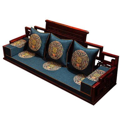 新中式红木沙发坐垫套罩