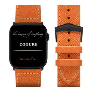 COGURE 真皮表带 适用 Apple Watch Ultra/SE/9/8/7/6/5/4/3/2/1 头层牛皮 38/40/41/42/44/45/49mm 多色可选