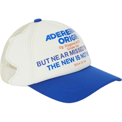 【新年礼物】Ader Error 女平纹布拼接网眼棒球帽