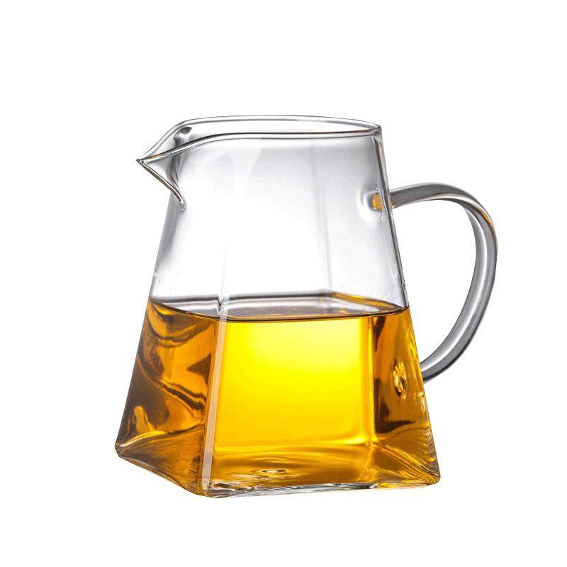 玻璃公道杯禾器茶漏过滤一体耐热