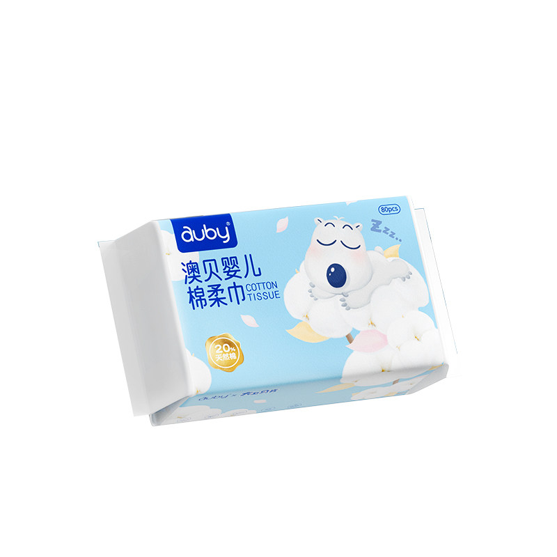 澳贝婴儿棉柔巾干湿两用加厚款