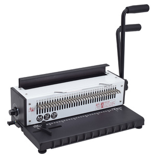 装订机打孔机34方孔铁圈YO圈打孔装订机双线圈A3A4装订机雷盛TD-1231挂历8寸台历菜谱pvc合同标书打孔装订机