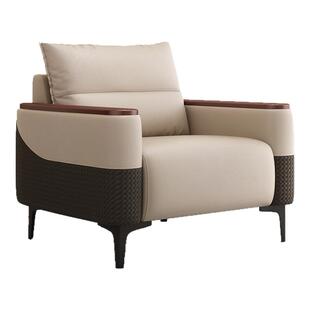 商务简约办公沙发单人位茶几组合贵宾会议洽谈办公室沙发接待会客