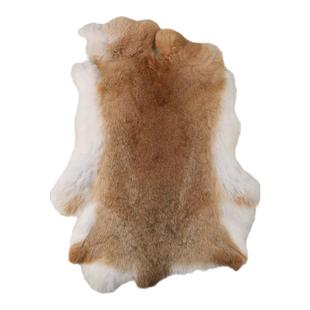 特价兔皮整张獭兔毛布料獭兔皮护膝护腰坐垫垫子兔子皮真兔毛皮料