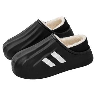 防水棉拖鞋男士冬季外穿加绒保暖厚底防滑居家室内两穿棉鞋男冬天
