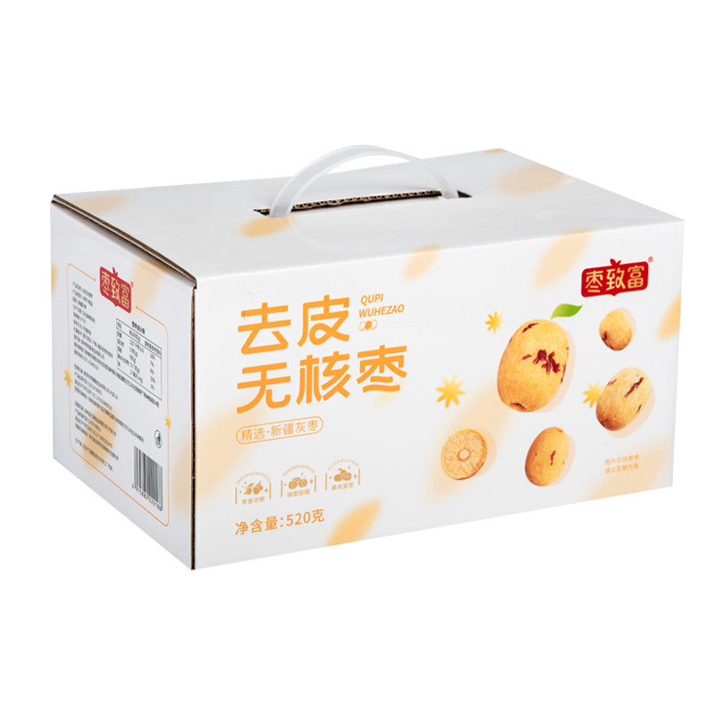 枣致富去皮去核枣520g礼盒装