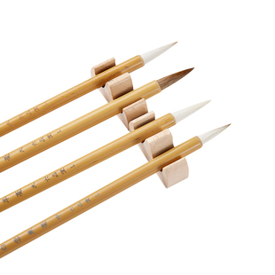 六品堂毛笔兼毫狼毫羊毫大白云小学生成人文房四宝国画毛笔书法专用初学者套装隶行书练字中楷小楷毛笔专业级