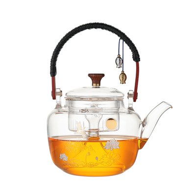玻璃耐高温复古烧水套装煮茶壶