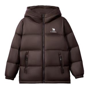 小骆驼儿童羽绒服连帽2025新款加厚保暖外套中大童上衣男童面包服