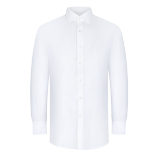 【4.0免烫】乔治白春秋男士长袖衬衫商务纯棉白衬衣职业上衣