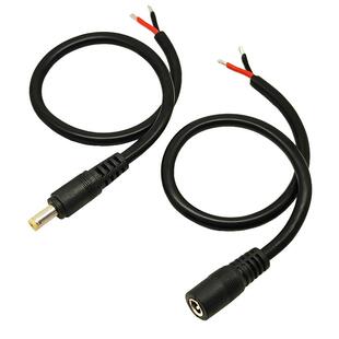纯铜DC5.5*2.1mm电源公母插头线 12V15A连接线1.5平方电源线6.0线