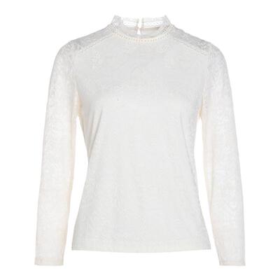 乔万尼2026春新款复古蕾丝上衣半高领长袖设计气质高级感ET4C838