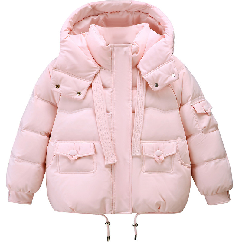 正品巴拉品女童羽绒服短款加厚