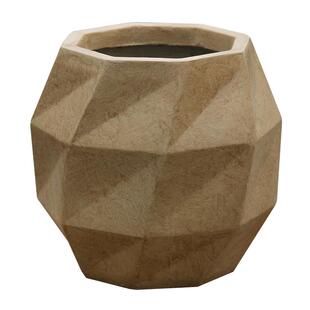 玄之祥石菱形水泥花盆几何简约创意镁泥大花盆北欧绿植龟背竹客厅