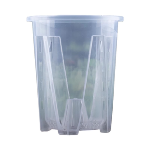 蝴蝶兰专用花盆透明青山控根盆兰花水苔塑料透气镂空大号花盆家用