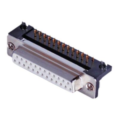 DB25公座 母座 公头母头90度弯角焊板公母头二排25针插座 并口座