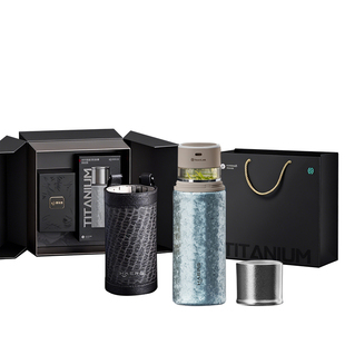 鸿蒙智选哈尔斯联名纯钛保温杯男智能水杯泡茶杯高档商务新年礼物